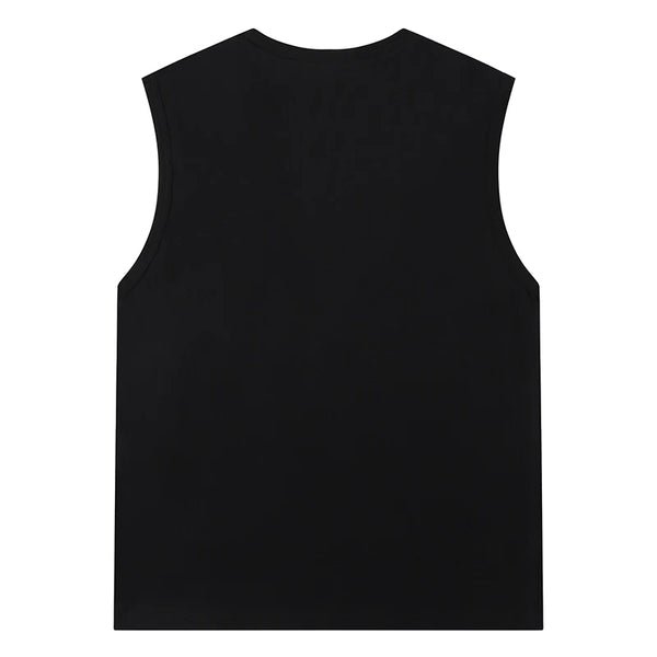 Cotton Men's Sleeveless Shirt Custom Logo Printing Name Gym Training Clothes DIY Vest